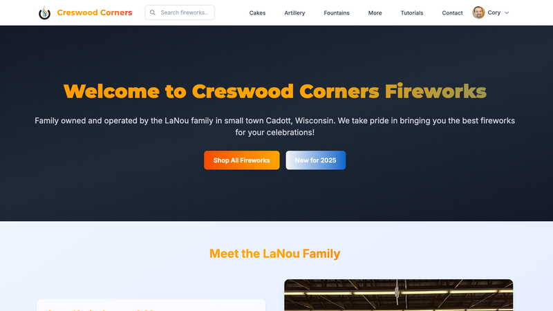Creswood Corners Fireworks screenshot