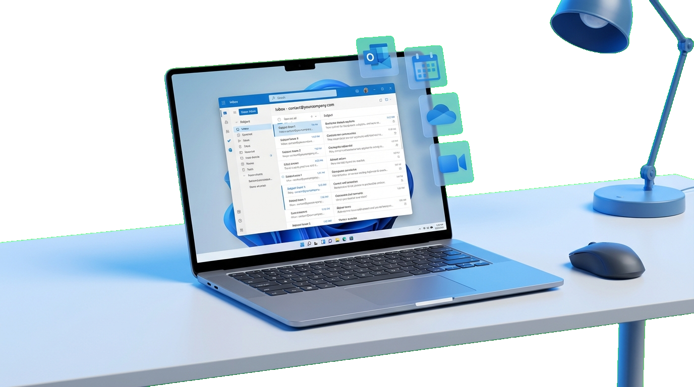 Professional email and workspace setup with custom domain