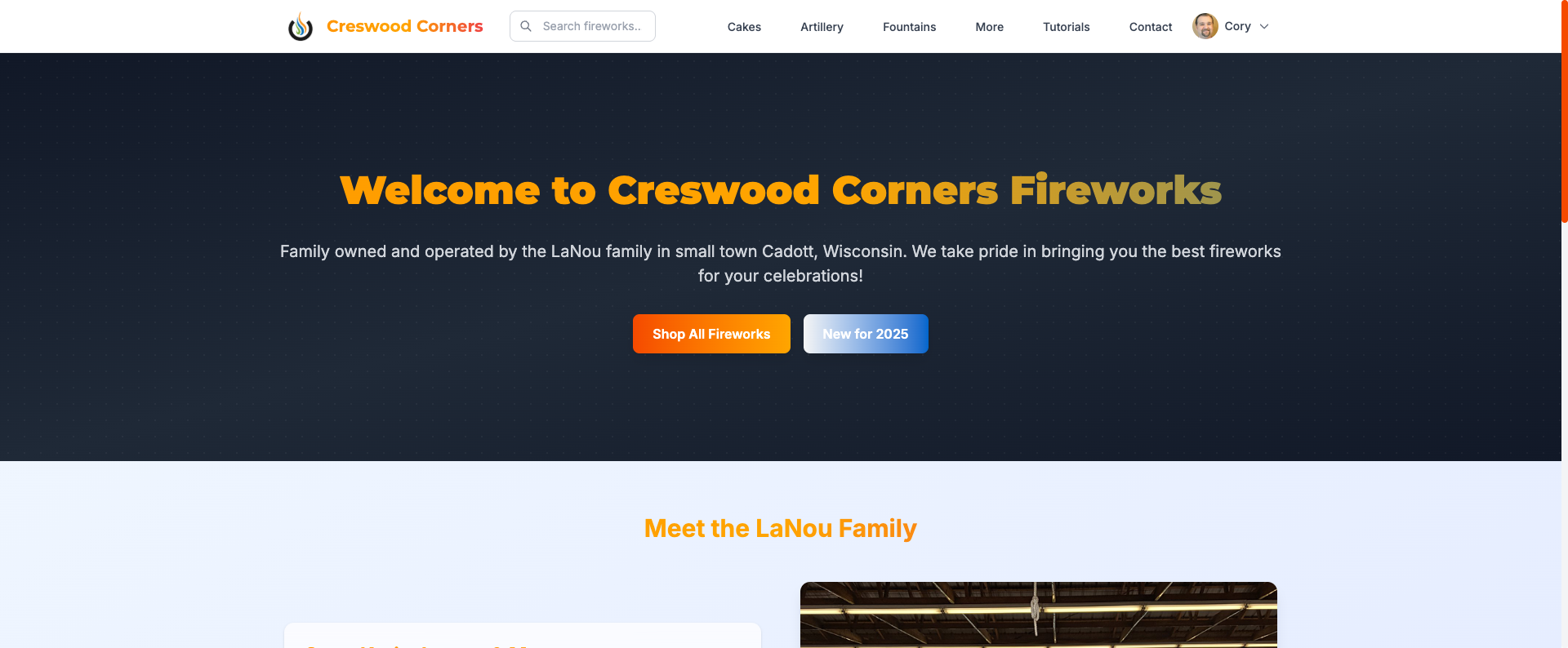 Creswood Corners Fireworks